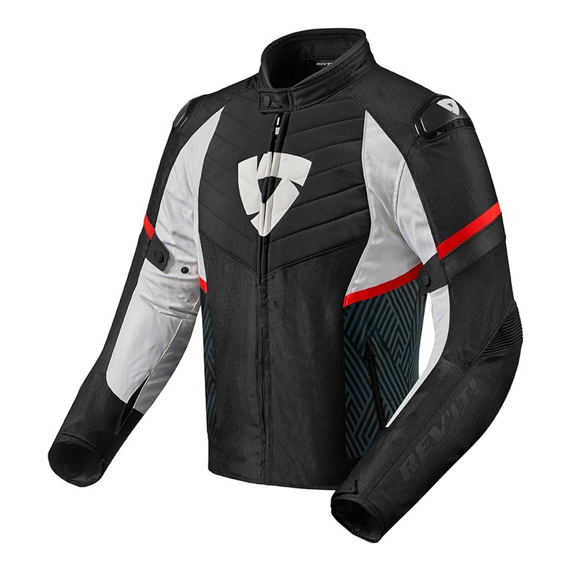 Bunda na motocykel Revit Arc H2O čierno-červená výpredaj