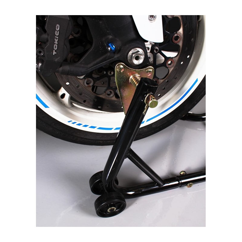 Moto stojan predný s kolieskami R-TOOL - II. akosť