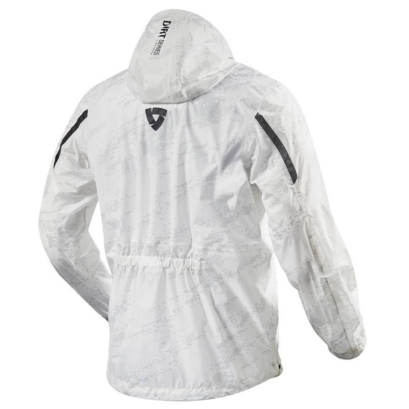 Moto bunda do dažďa Revit Rain Smock Barrier biela
