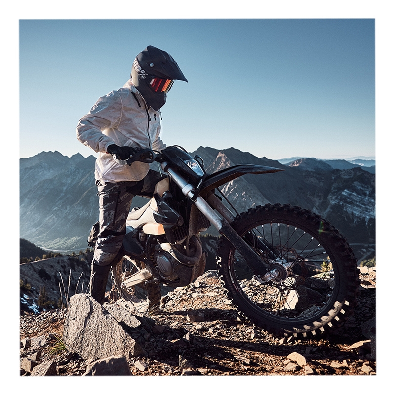 Moto bunda do dažďa Revit Rain Smock Barrier biela
