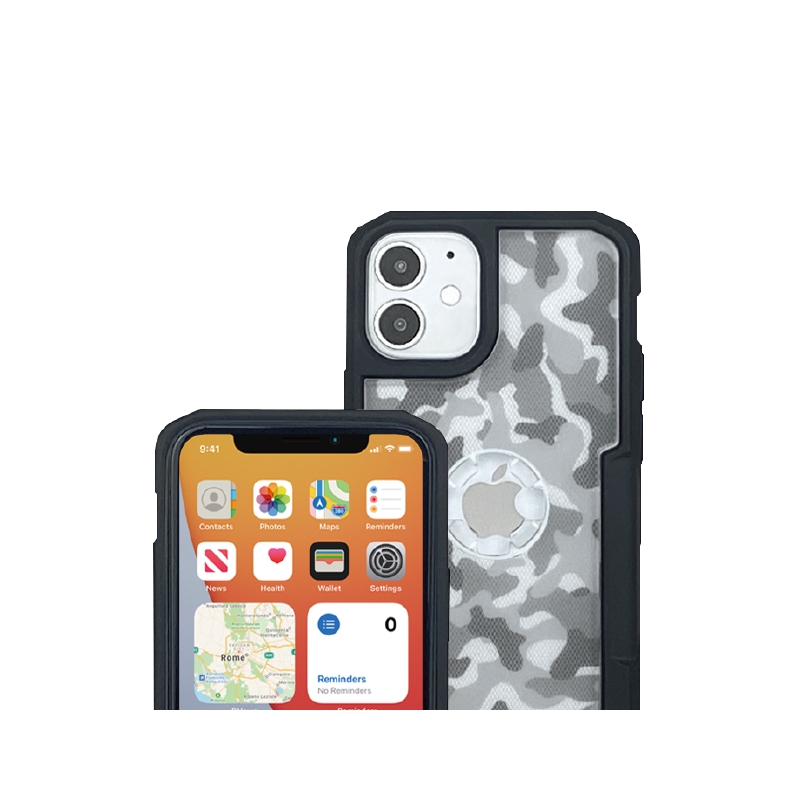 Kryt telefónu s držiakom CUBE X-Guard pre Apple iPhone 12 Mini camo výpredaj