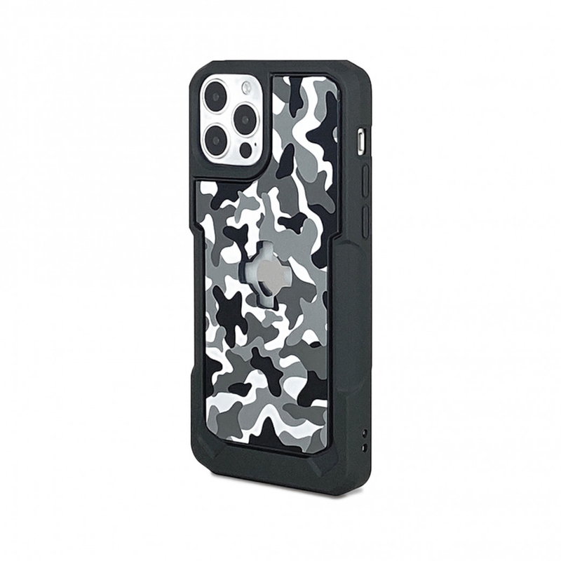 Kryt telefónu s držiakom CUBE X-Guard pre Apple iPhone 12/12 Pro camo výpredaj