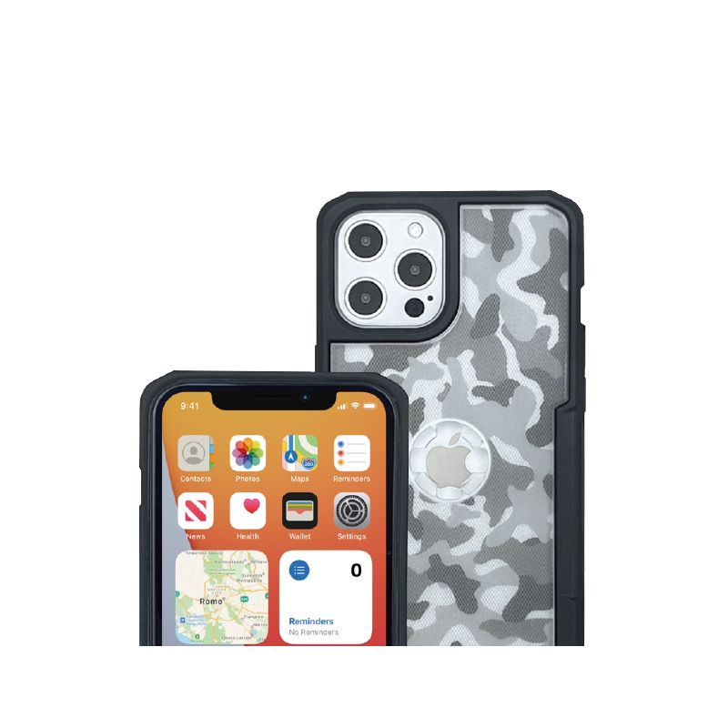 Kryt telefónu s držiakom CUBE X-Guard pre Apple iPhone 12/12 Pro Max camo výpredaj