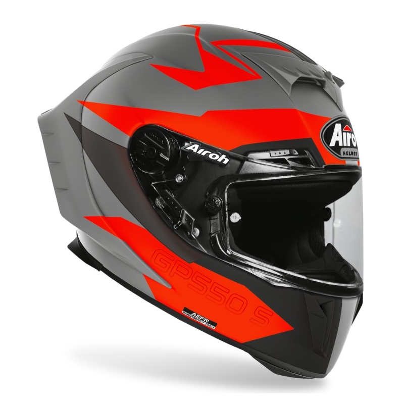 Integrálna prilba Airoh GP 550S Vector 2021 čierno-sivo-oranžová