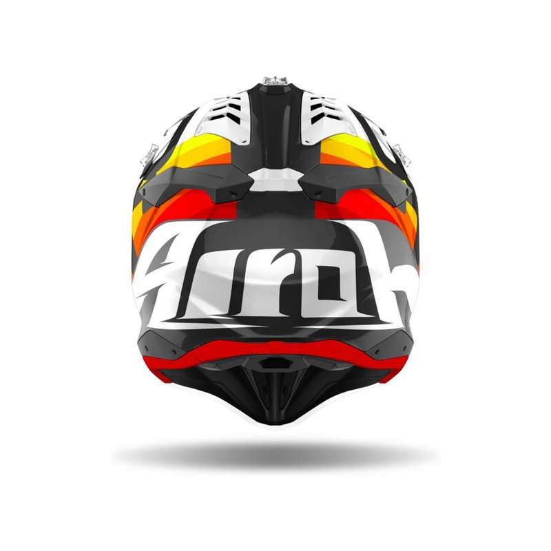 Motokrosová prilba Airoh Aviator 3.0 Rainbow 2021 bielo-žlto-oranžovo-červená výpredaj