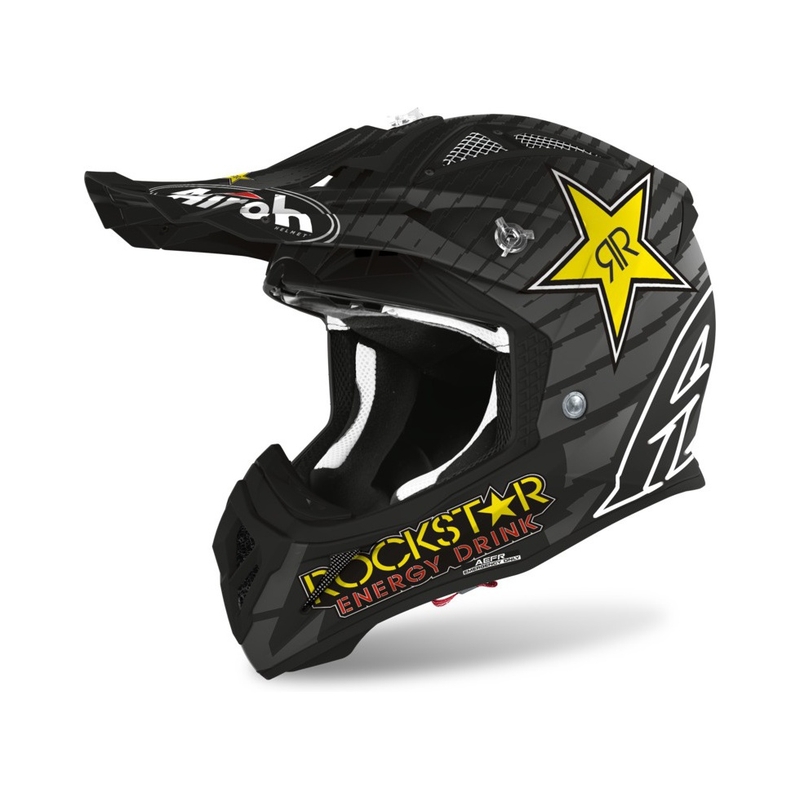 Motokrosová prilba Airoh Aviator ACE Rockstar 2021 šedo-čierna