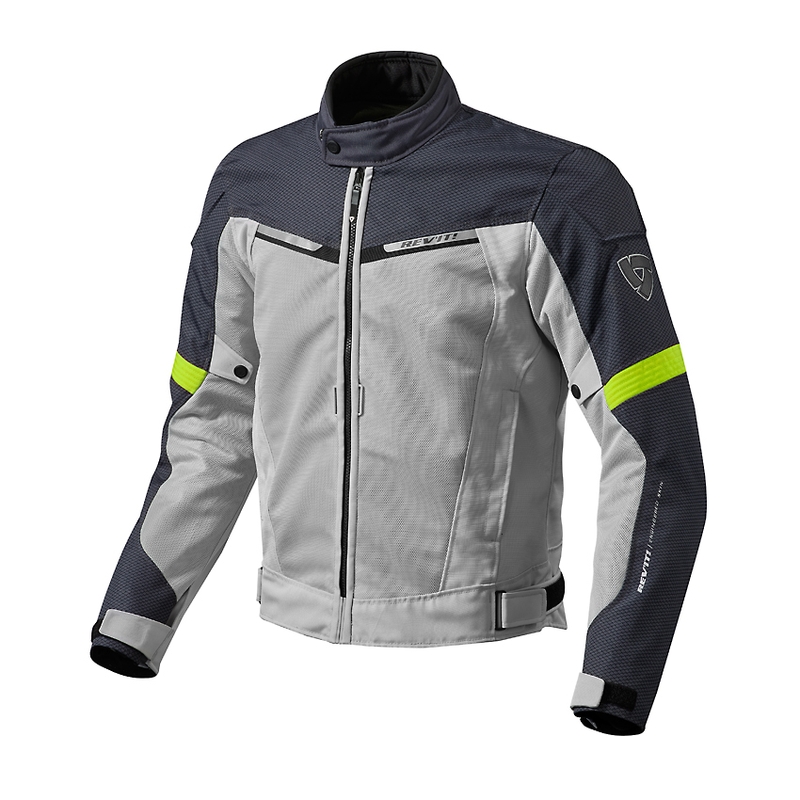 Moto bunda Revit Airwave 2 strieborno-fluorescenčno-žltá výpredaj