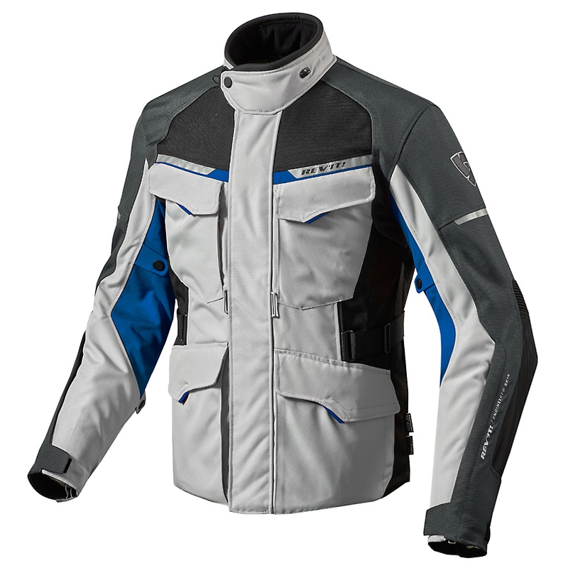 Moto bunda Revit Outback 2 strieborno-modrá výpredaj