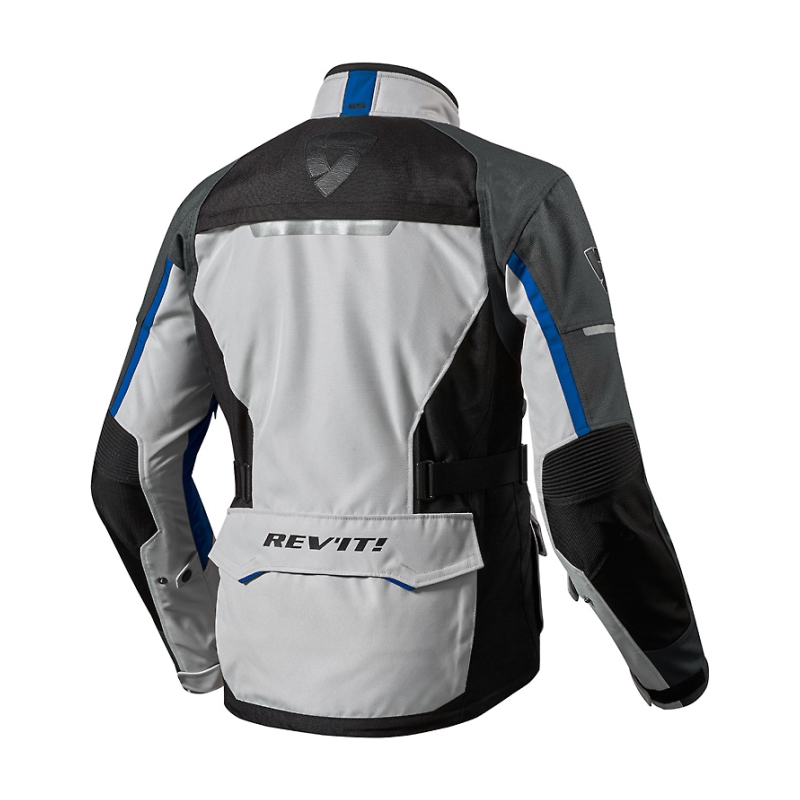 Moto bunda Revit Outback 2 strieborno-modrá výpredaj
