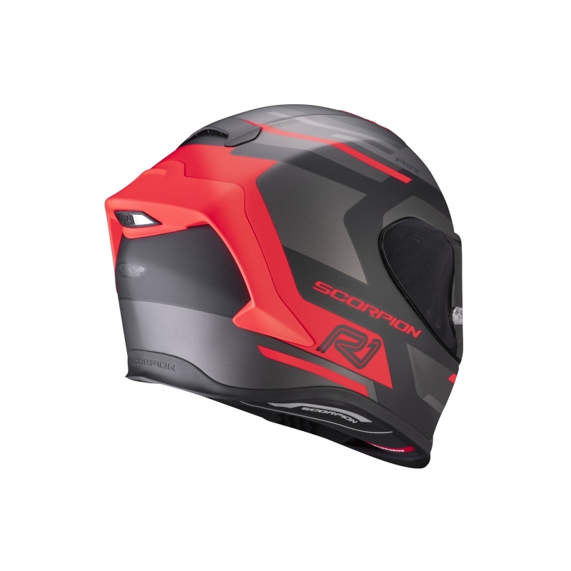 Integrálna prilba Scorpion EXO-R1 Air Orbis čierno-červená