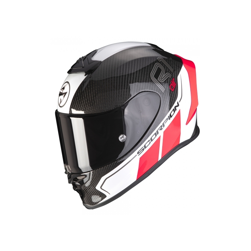 Integrálna prilba Scorpion EXO-R1 Carbon Air Corpus II čierno-fluorescenčno červená