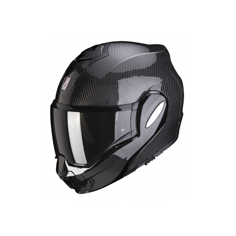 Preklápacia prilba Scorpion EXO-TECH Carbon čierna lesklá