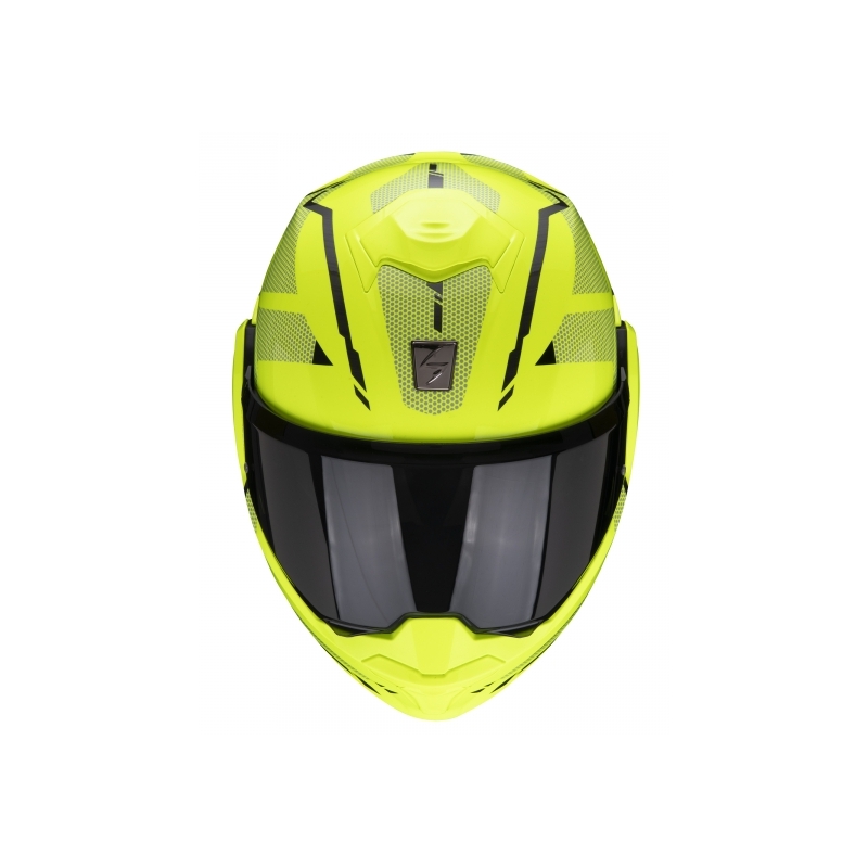 Preklápacia prilba Scorpion EXO-TECH Square fluorescenčno žltá