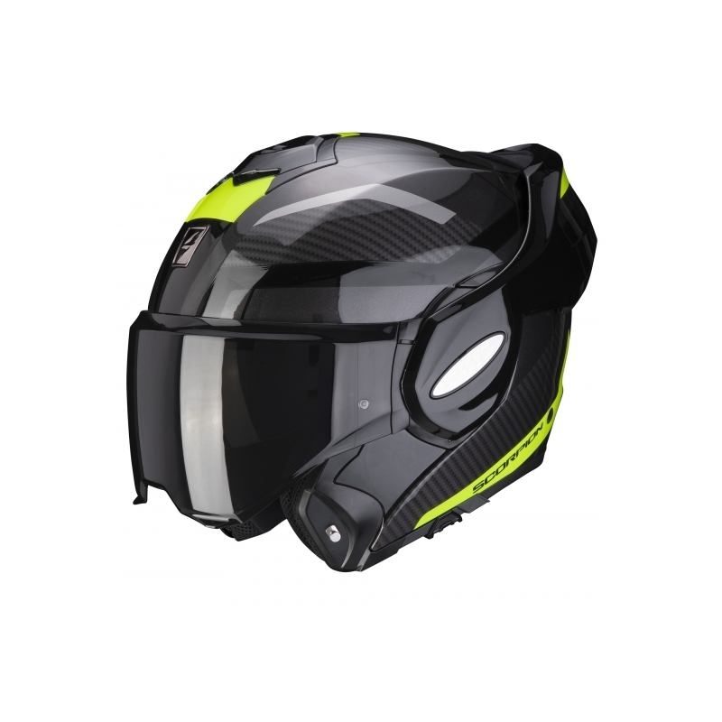 Preklápacia prilba Scorpion EXO-TECH Trap čierno-fluorescenčno žltá