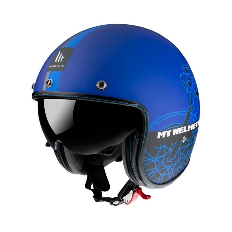 Otvorená prilba MT LeMans OF507SV LeMans 2 SV Cafe Racer modrá výpredaj