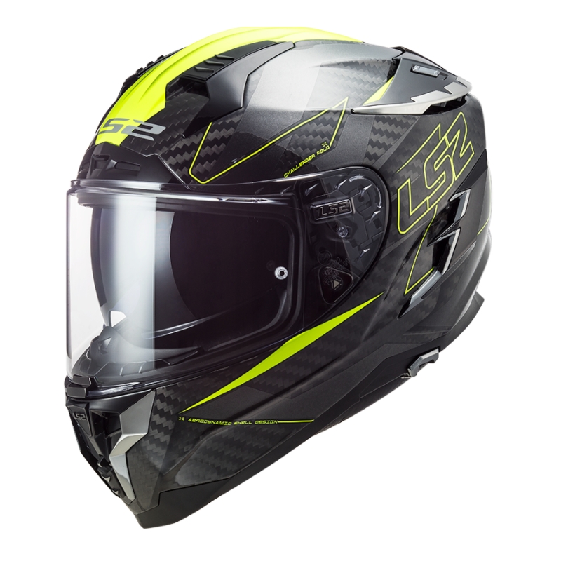 Integrálna prilba na motocykel LS2 FF327 Challenger CT2 Fold čierno-fluorescenčno žltá