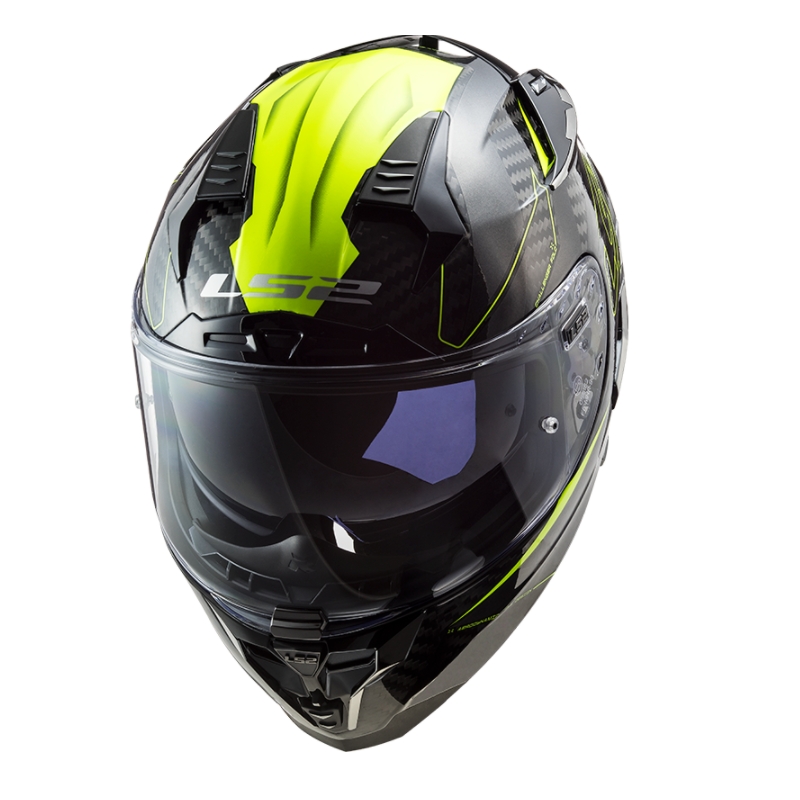 Integrálna prilba na motocykel LS2 FF327 Challenger CT2 Fold čierno-fluorescenčno žltá