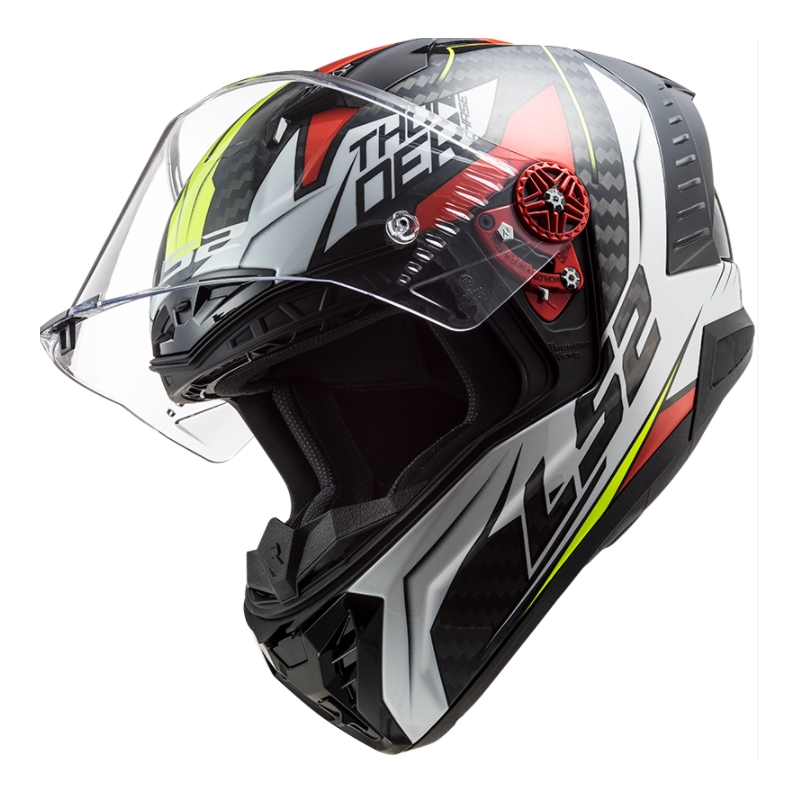 Integrálna prilba na motocykel LS2 FF805 Thunder C Chase čierno-bielo-červená výpredaj
