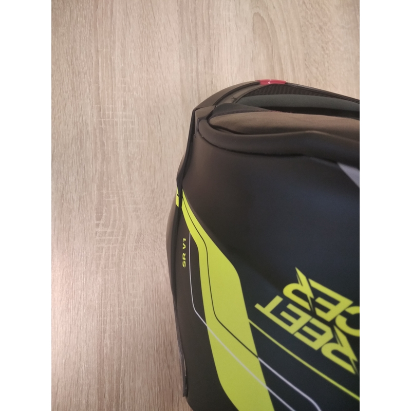 Vyklápacia prilba na motocykel Street Racer SR V1 čierno-fluo žltá - II. akosť