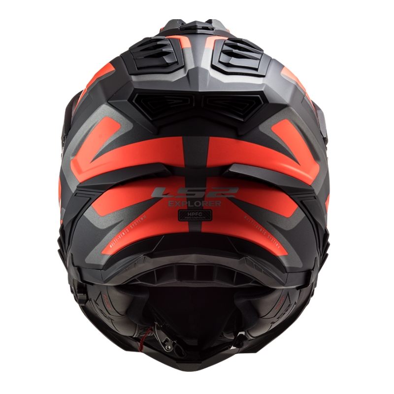 Enduro prilba LS2 MX701 Explorer Alter čierno-oranžovo-šedá