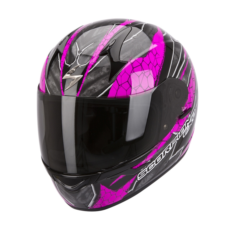 Moto integrálna prilba Scorpion EXO-410 Rad čierno-ružová