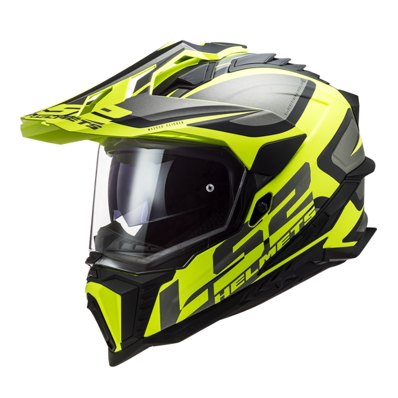 Enduro prilba LS2 MX701 Explorer Alter čierno-sivo-fluorescenčno žltá