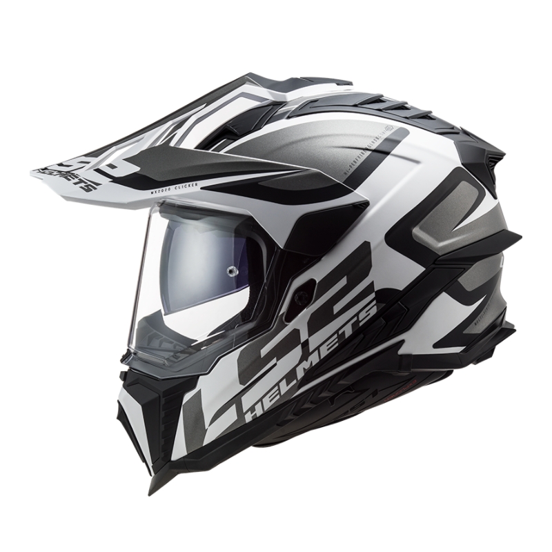 Enduro prilba LS2 MX701 Explorer Alter bielo-čierno-šedá