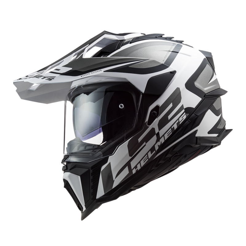 Enduro prilba LS2 MX701 Explorer Alter bielo-čierno-šedá