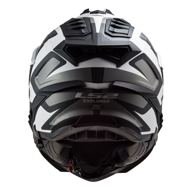 Enduro prilba LS2 MX701 Explorer Alter bielo-čierno-šedá