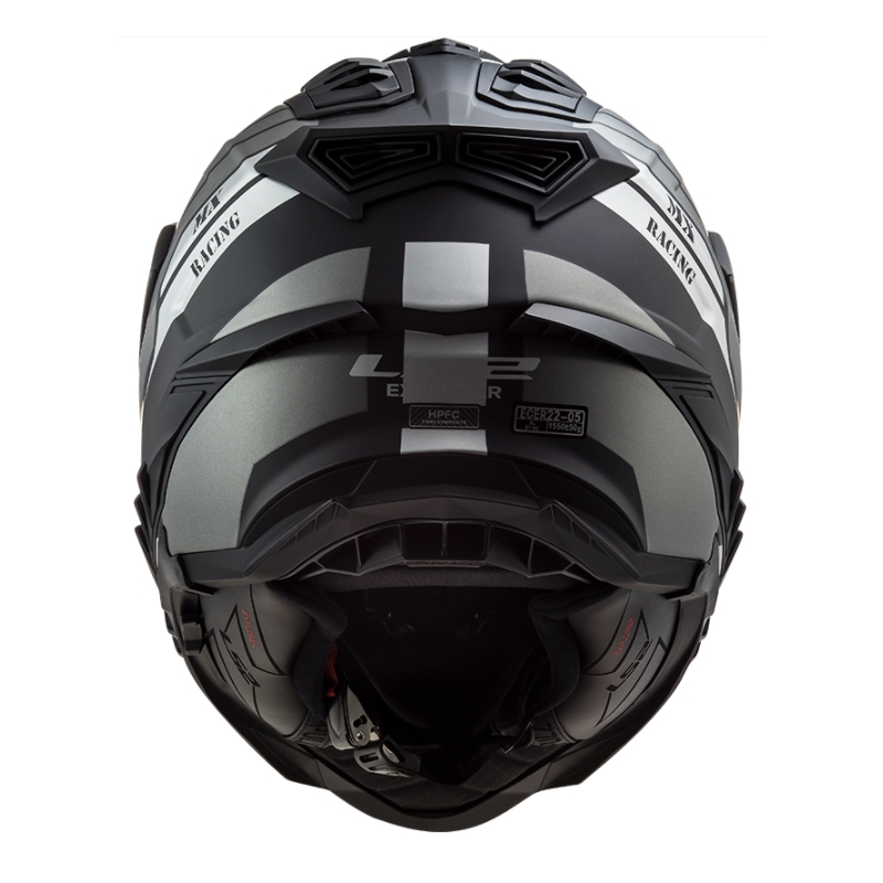 Enduro prilba LS2 MX701 Explorer Atlantis čierno-sivo-biela