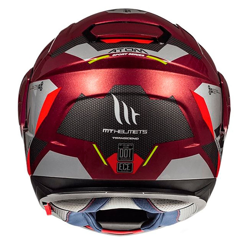 Odklápacia prilba na motocykel MT Atom SV TRANSCEND F5 červená - II. akosť