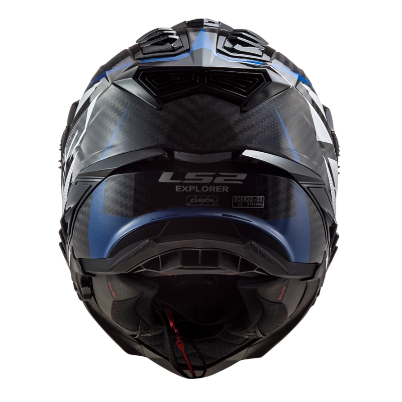 Enduro prilba LS2 MX701 Explorer C Focus bielo-modro-červená
