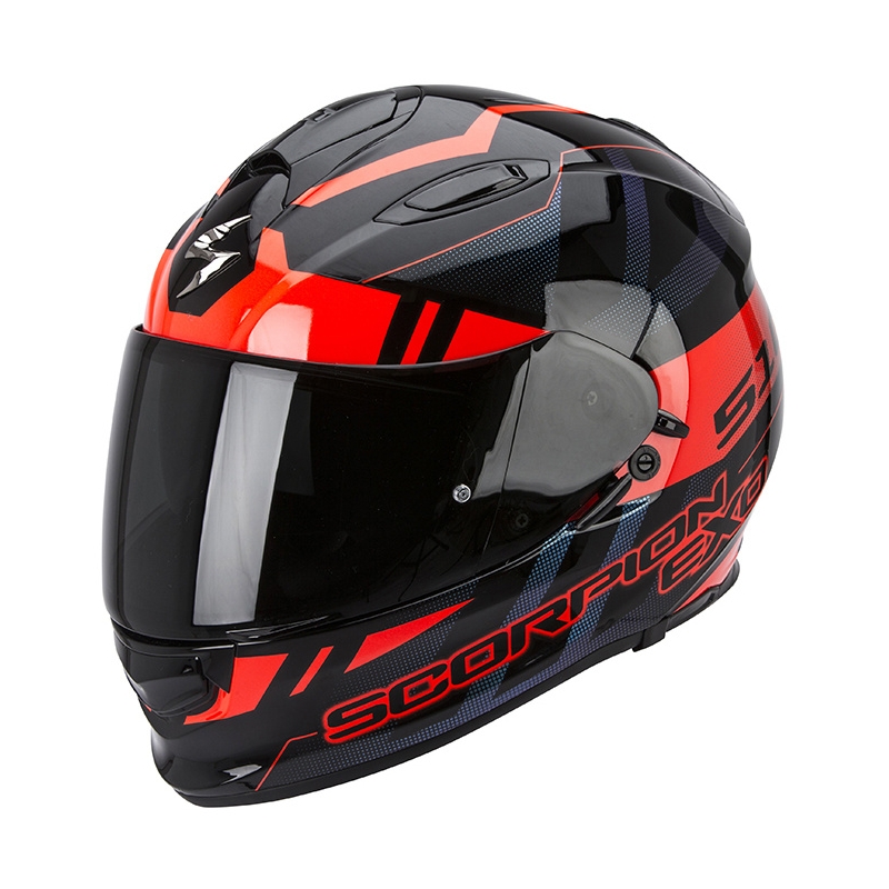 Moto integrálna prilba Scorpion EXO-510 Stage čierno-červená vypredaj výpredaj
