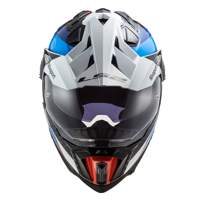 Enduro prilba LS2 MX701 Explorer C Frontier čierno-modro-biela