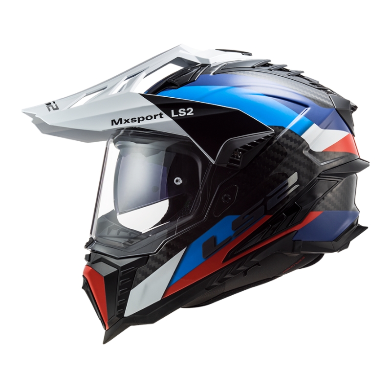Enduro prilba LS2 MX701 Explorer C Frontier čierno-modro-biela