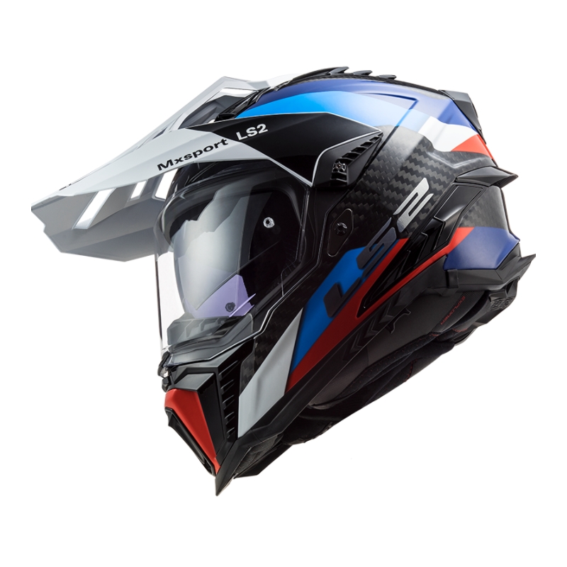Enduro prilba LS2 MX701 Explorer C Frontier čierno-modro-biela