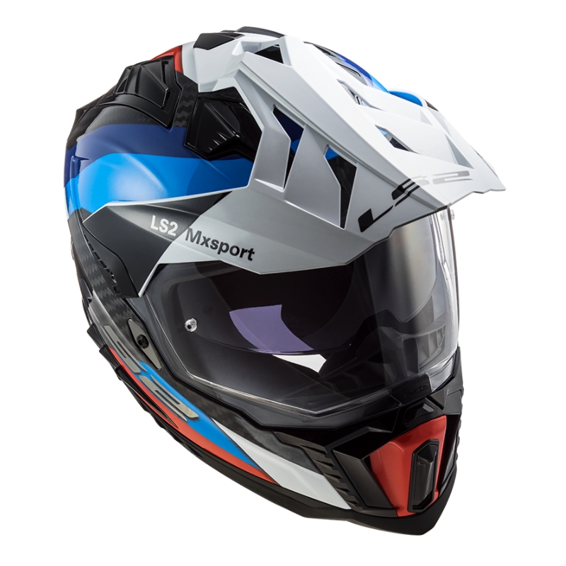 Enduro prilba LS2 MX701 Explorer C Frontier čierno-modro-biela