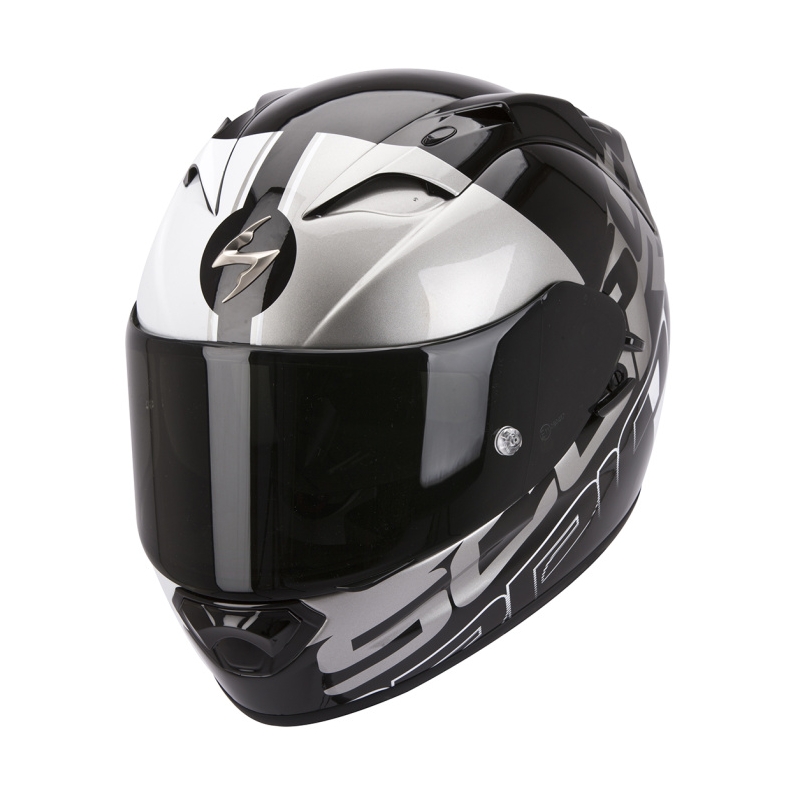 Moto integrálna prilba Scorpion EXO-1200 Quarterback čierno-strieborná