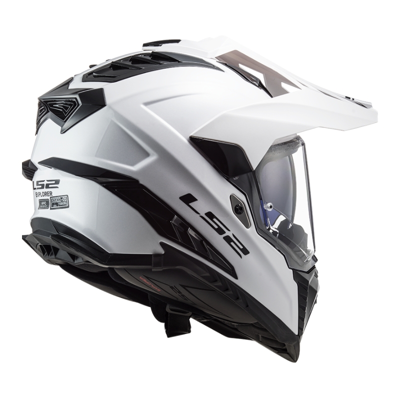 Enduro prilba LS2 MX701 Explorer Solid biela