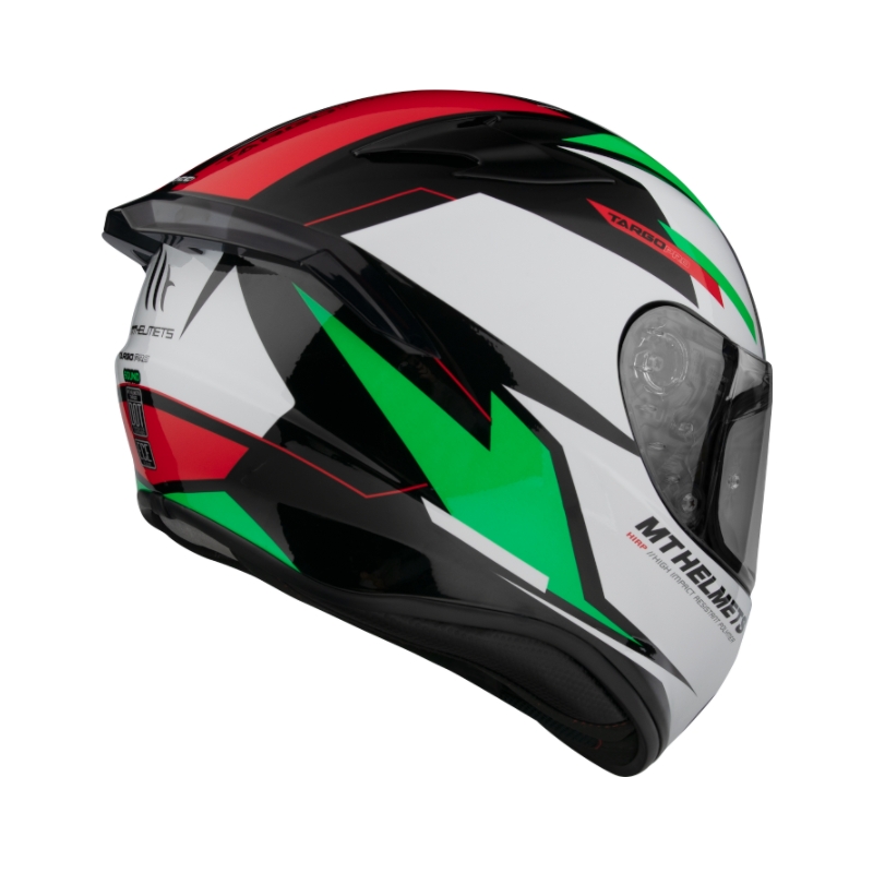 Integrálna prilba na motocykel MT FF106 Pro Targo Pro Sound čierno-bielo-červeno-zelená výpredaj