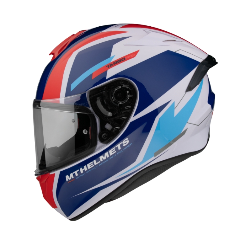 Integrálna prilba na motocykel MT FF106 Pro Targo Pro Sound modro-bielo-červená