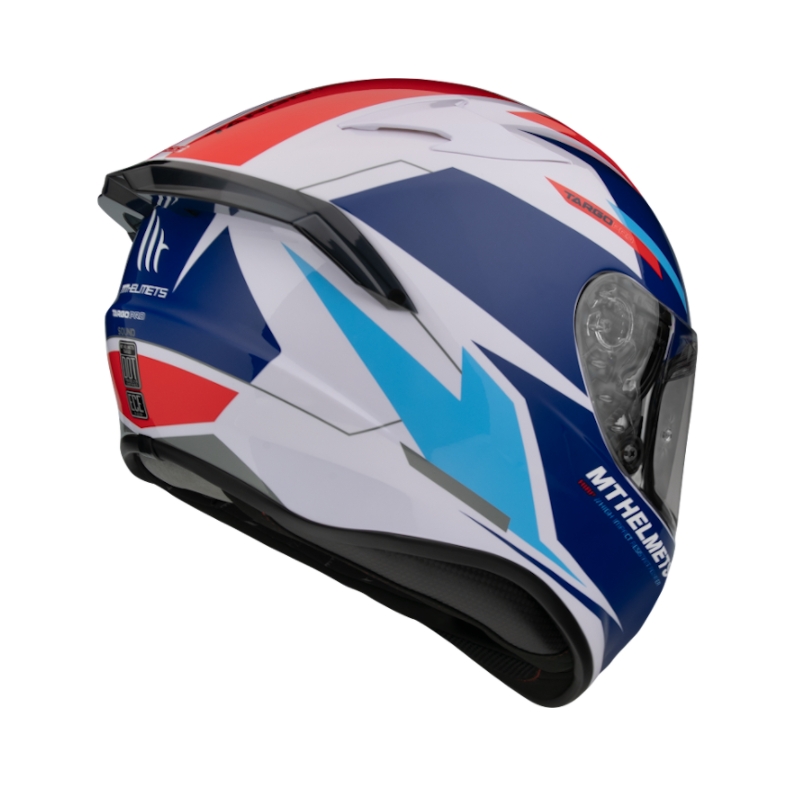 Integrálna prilba na motocykel MT FF106 Pro Targo Pro Sound modro-bielo-červená