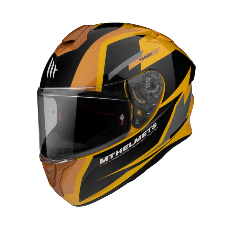 Integrálna prilba na motocykel MT FF106 Pro Targo Pro Sound oranžovo-čierno-sivá