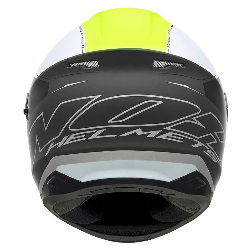 Integrálna prilba na motocykel NOX N301 Cut čierno-bielo-fluo žltá - II. akosť výpredaj