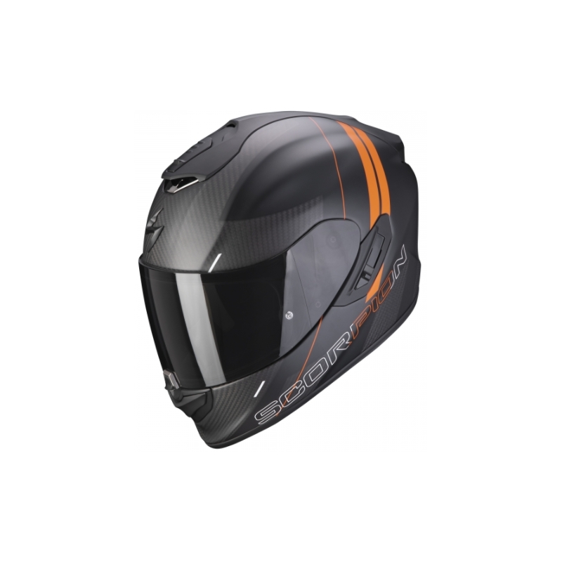 Integrálna prilba Scorpion EXO-1400 Carbon Air Drik čierno-oranžová