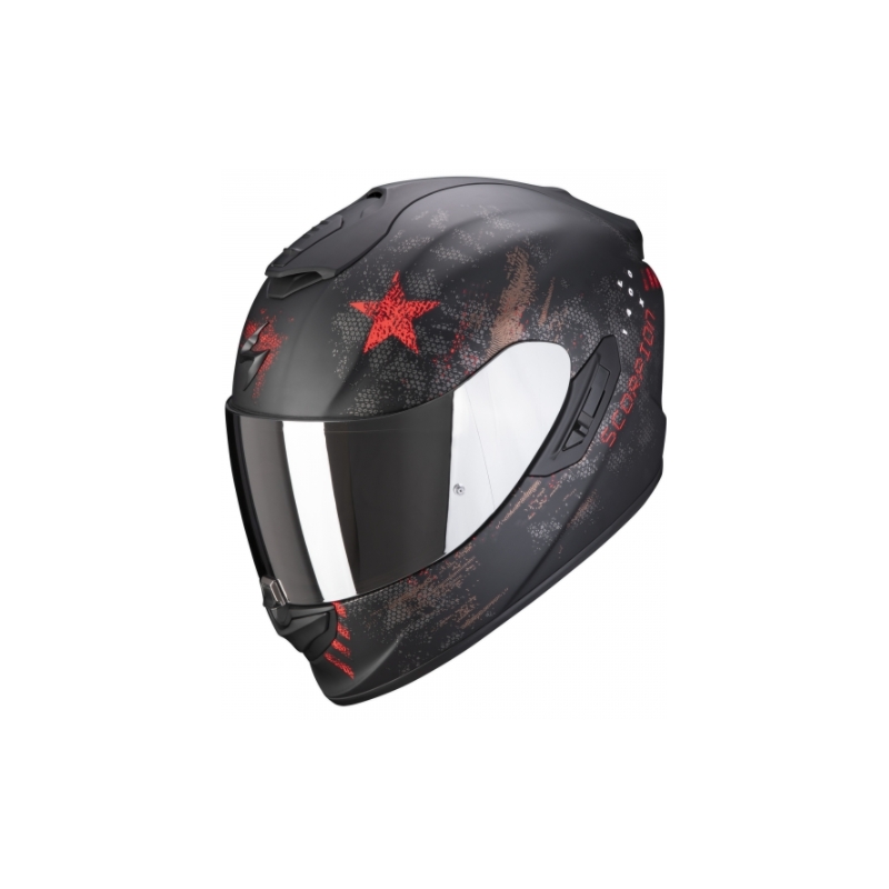 Integrálna prilba na motocykel Scorpion Exo-1400 Air Asio čierno-červená