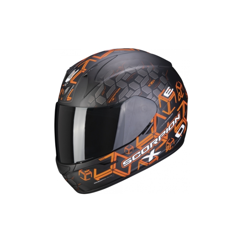 Integrálna prilba Scorpion EXO-390 Cube čierno-oranžová výpredaj