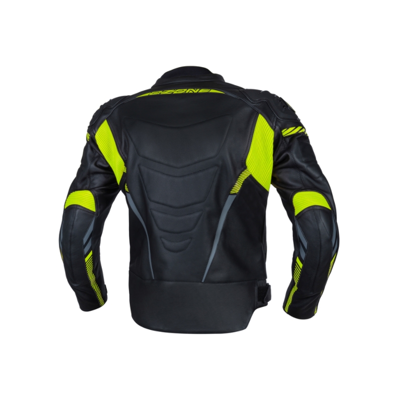 Bunda na motocykel Ozone RS600 čierno-fluorescenčno žltá