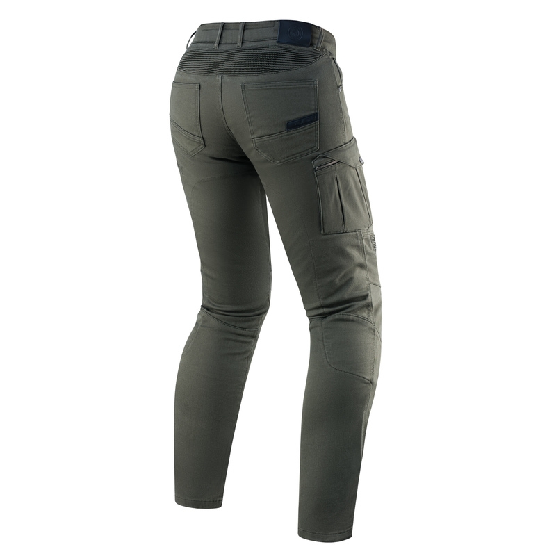 Jeansy na motocykel Rebelhorn Vandal Twill zelené výpredaj
