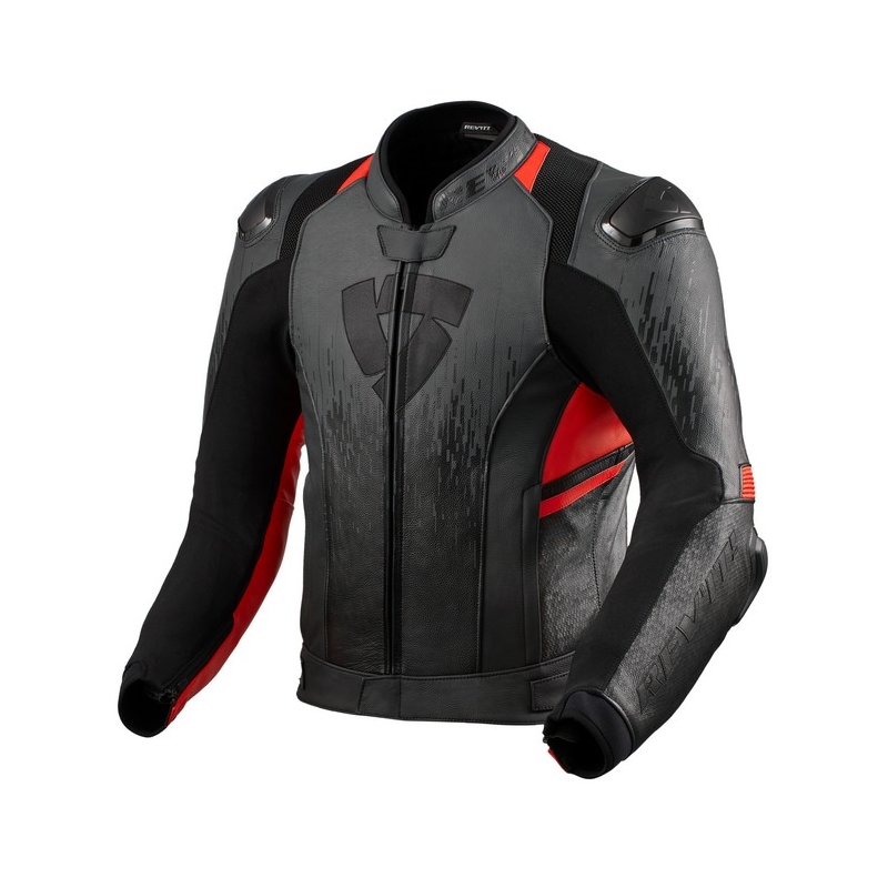 Bunda na motocykel Revit Quantum 2 sivo-fluorescenčno červená výpredaj